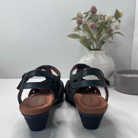Cobb Hill Aubrey Leather T-Strap Heels Sandals Gray Women's 9B NWOB - Picture 4 of 11